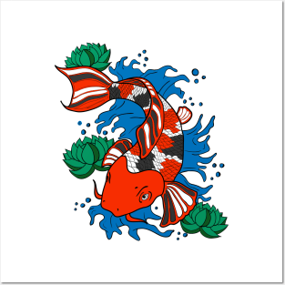 Koi Fish Posters and Art